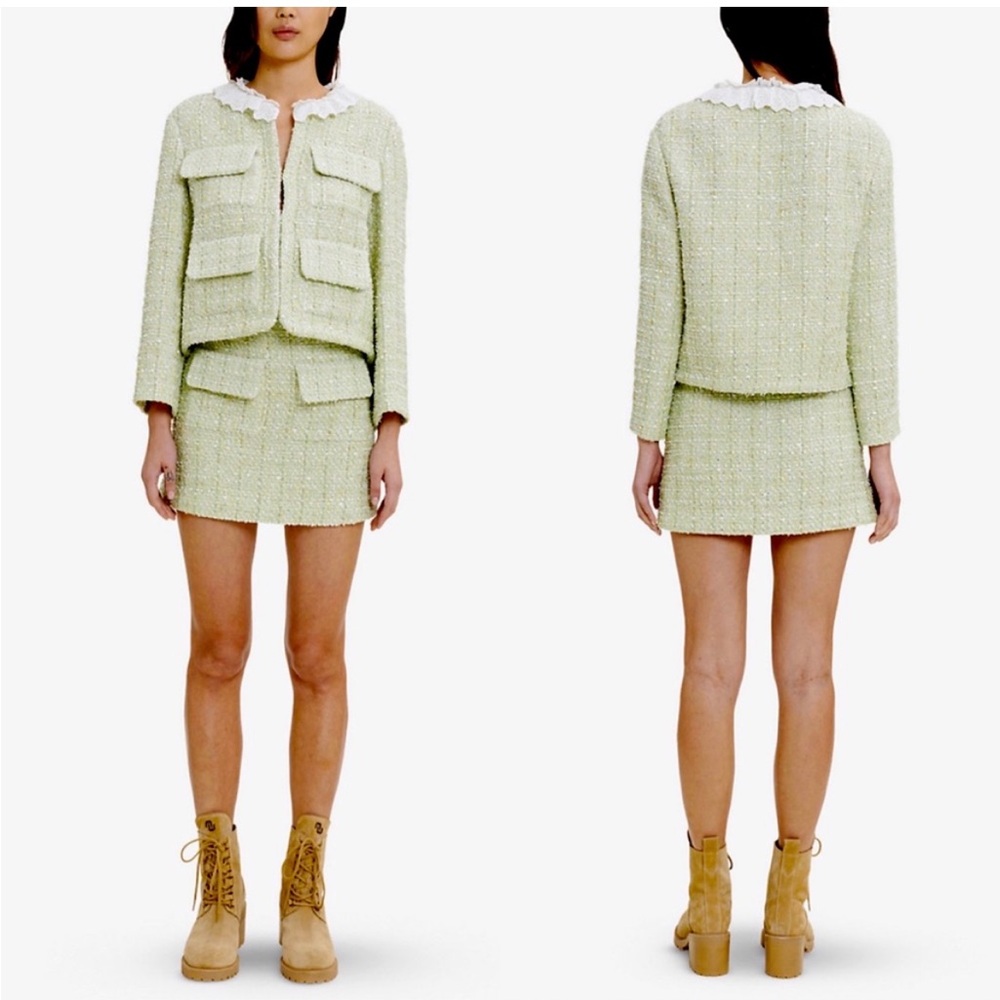 Maje Tweed Two Piece Set